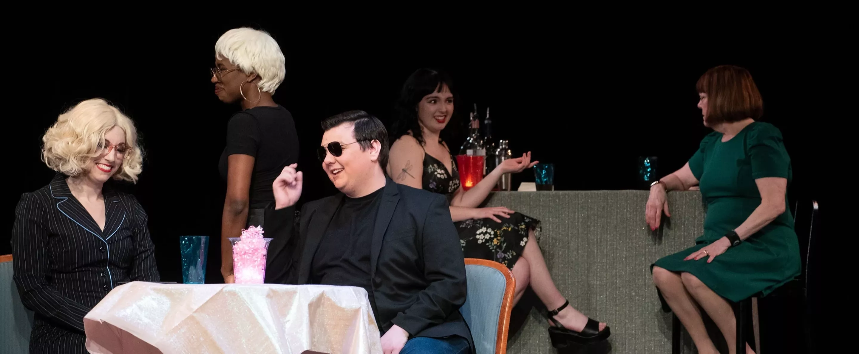 Students in opera scenes
