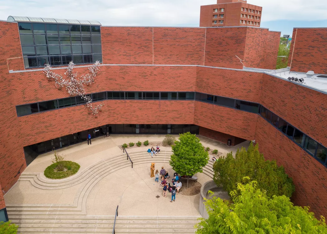 School of Music from above